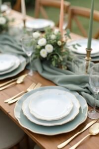 elegant sage green decor