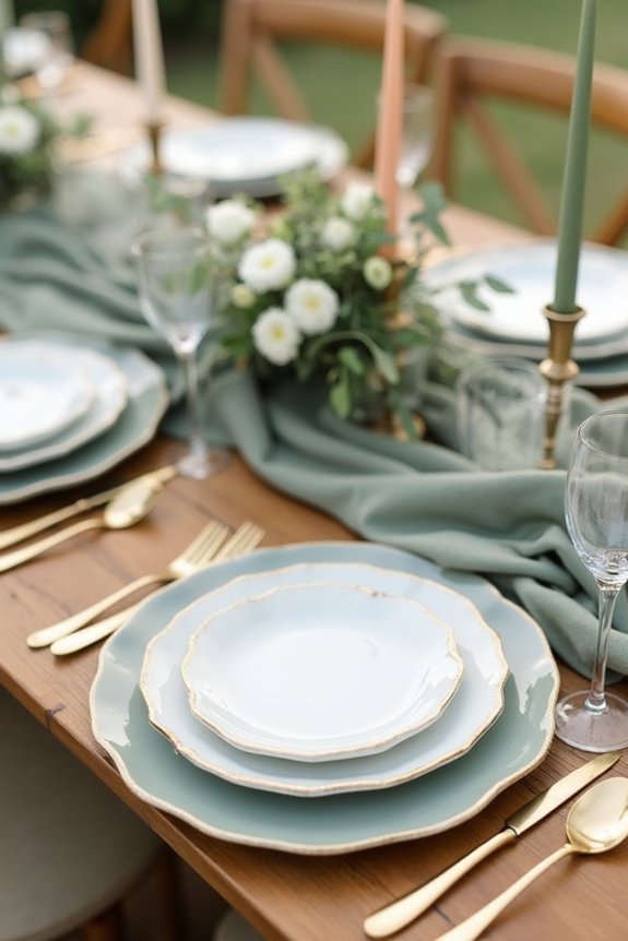 elegant sage green decor