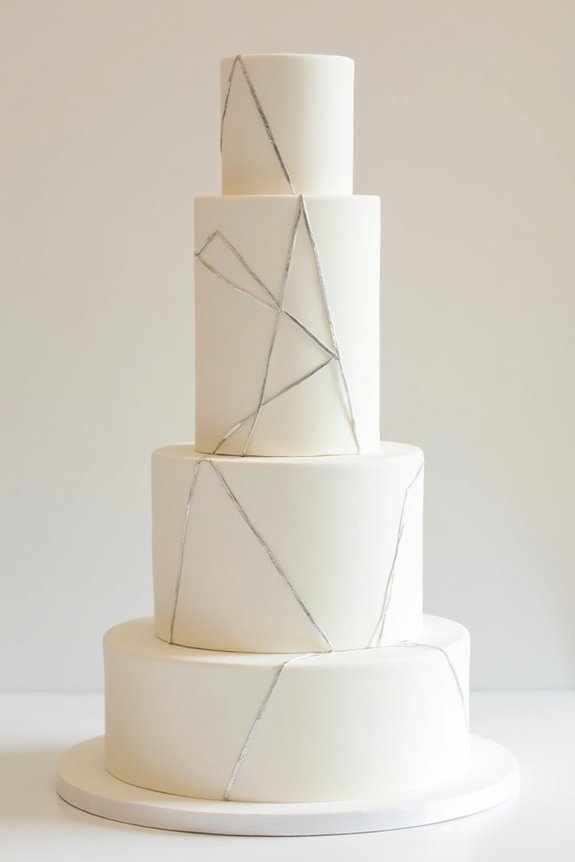 elegant simple wedding cakes