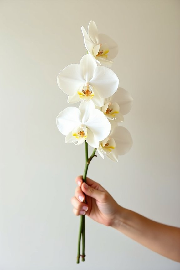 elegant single stem orchids