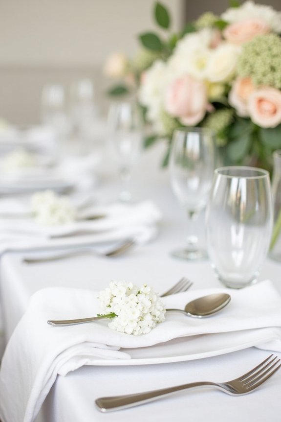 elegant table setting arrangement