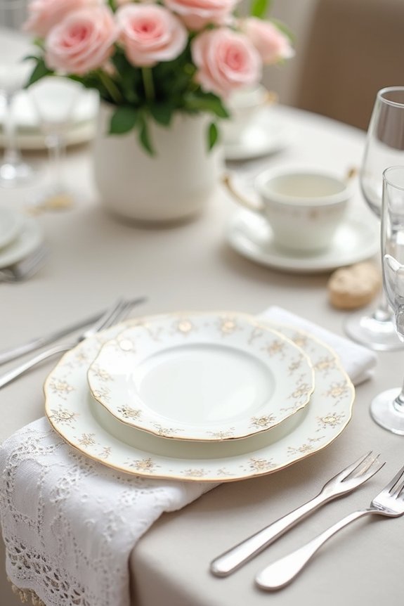 elegant tablescape finishing touches