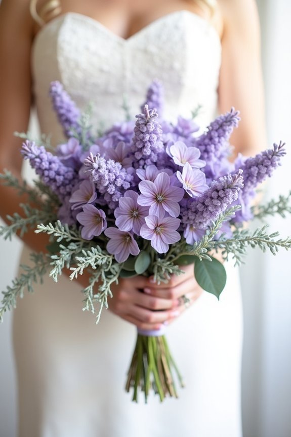 elegant textured floral combination