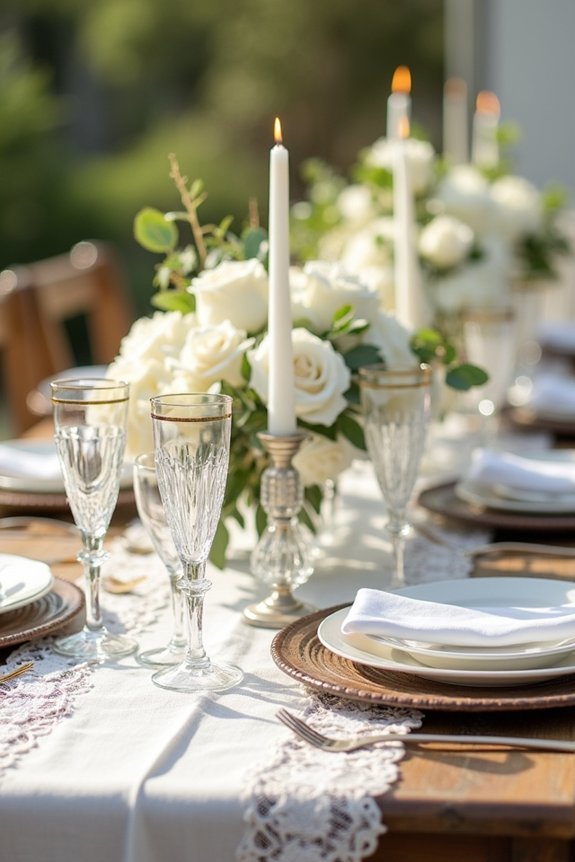 elegant white wedding inspiration