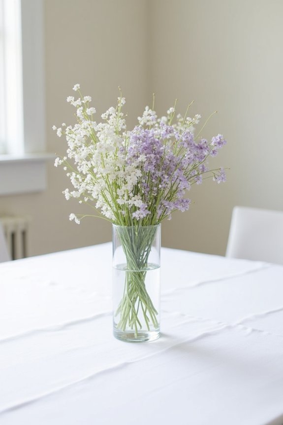 elegant wildflower minimalist arrangements
