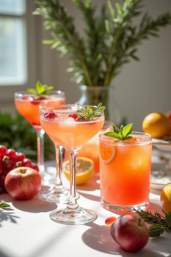 elevate reception with mocktails
