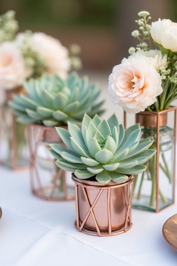 elevate succulents with contrasts