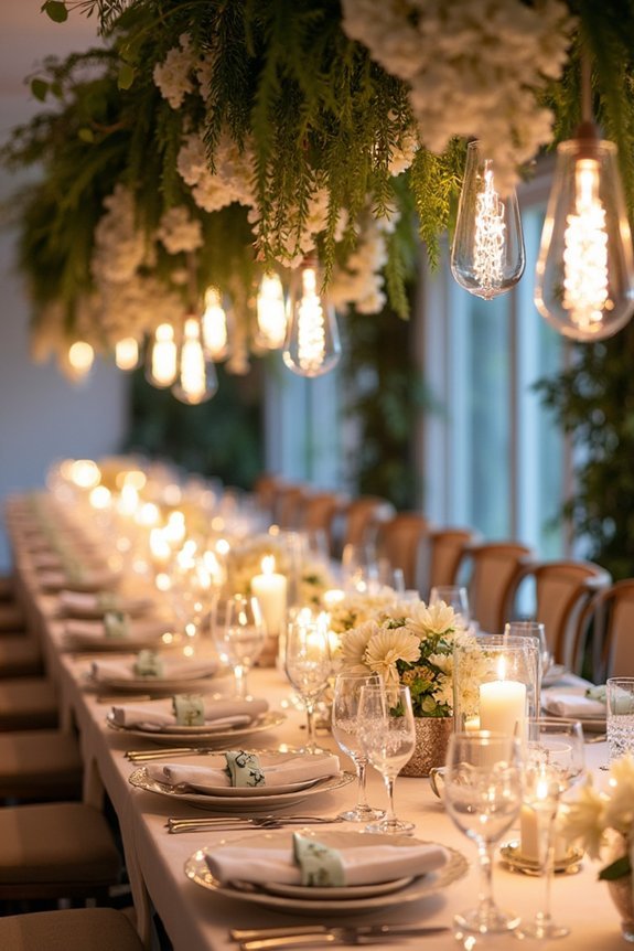 elevated floral wedding decor
