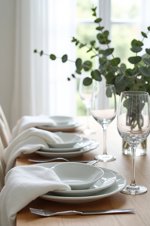 elevated modern dining aesthetics