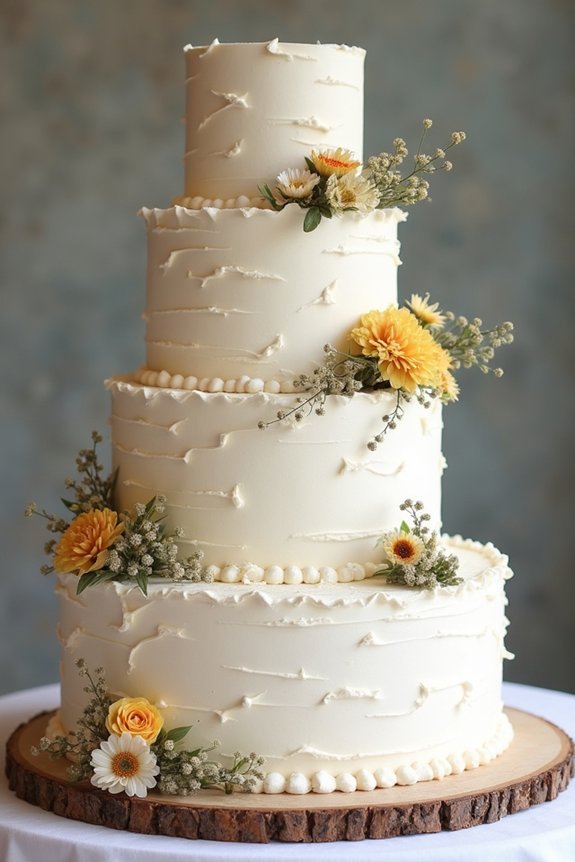 embrace rustic buttercream textures