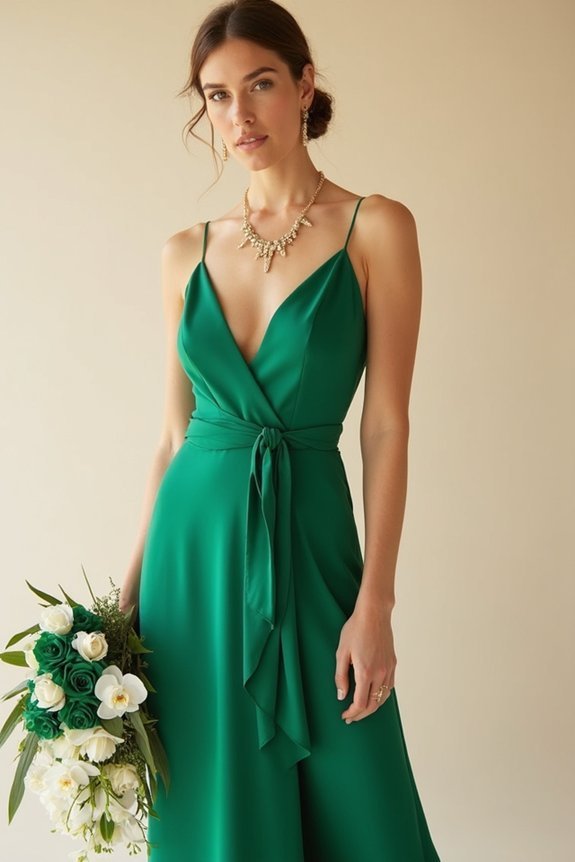 emerald bridesmaid accessory recommendations