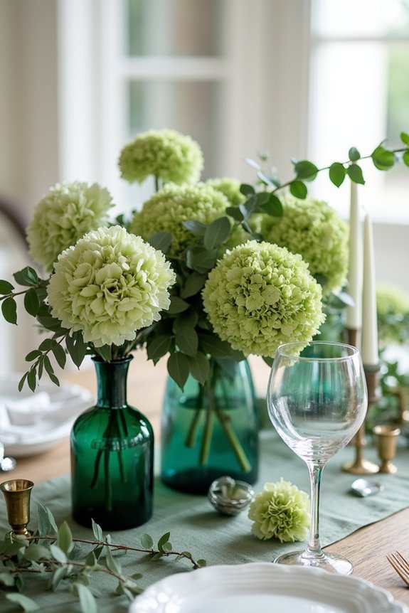 emerald centerpieces shopping list
