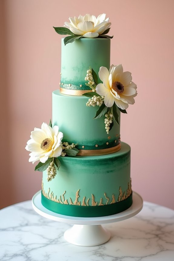 emerald dessert presentation alternatives