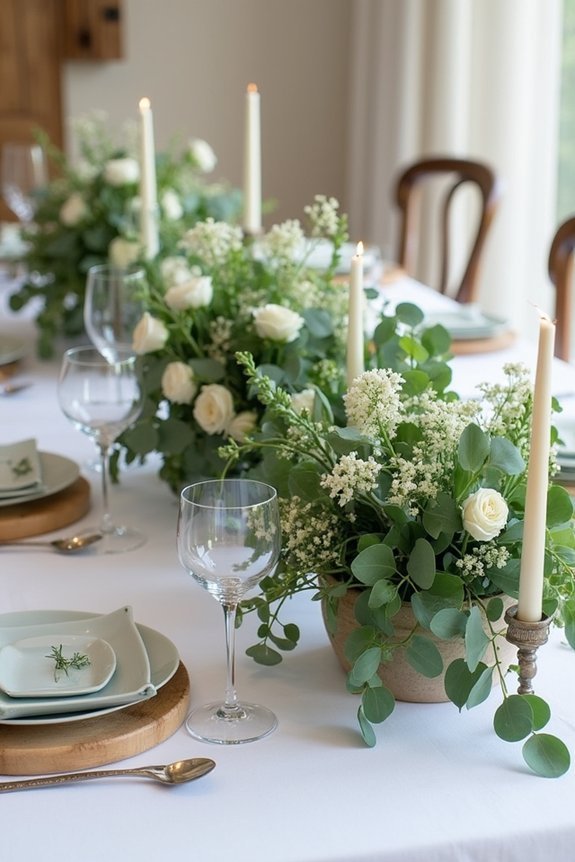 emerald green elegant arrangements