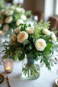 emerald green wedding decor