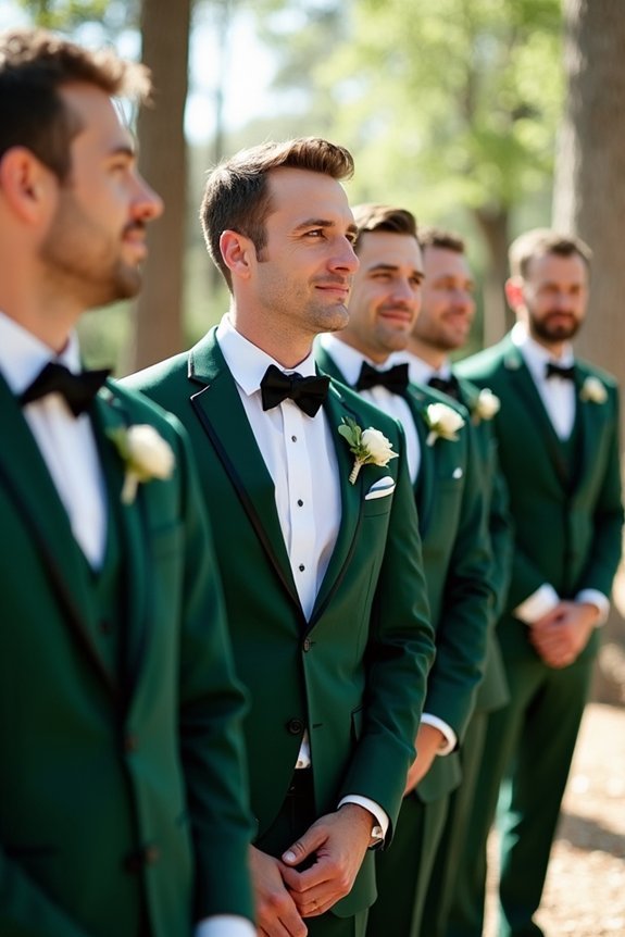 emerald green wedding elegance