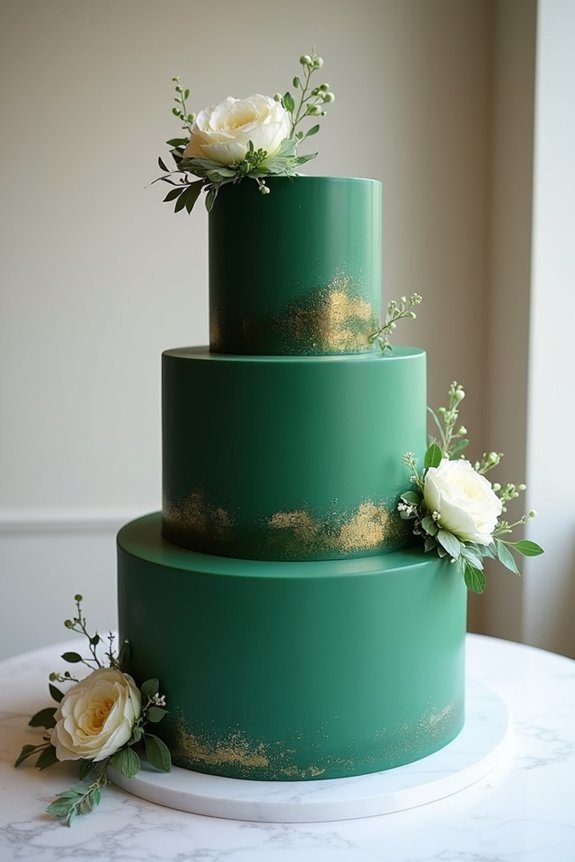 emerald green wedding elegance