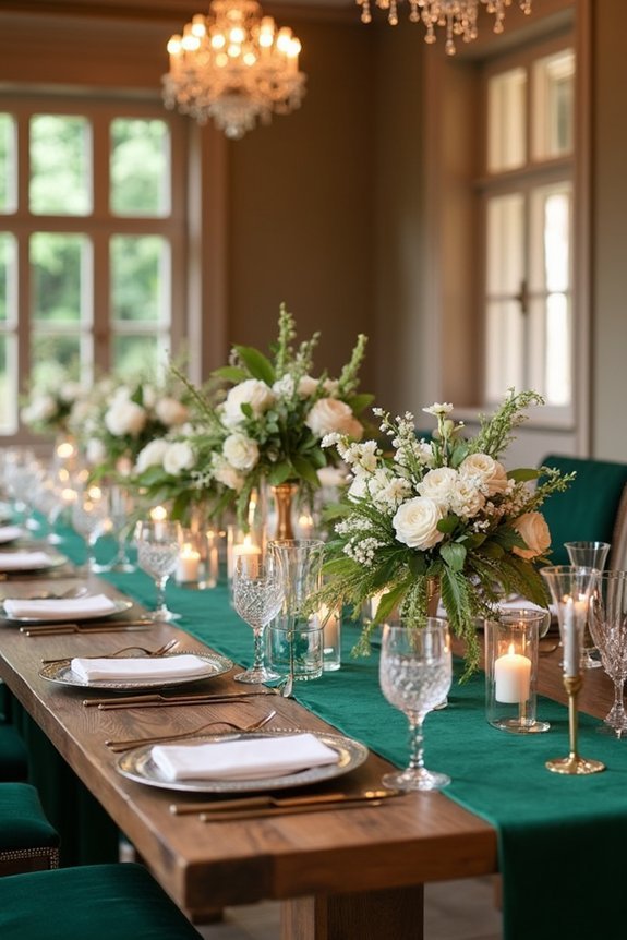 emerald green wedding inspiration