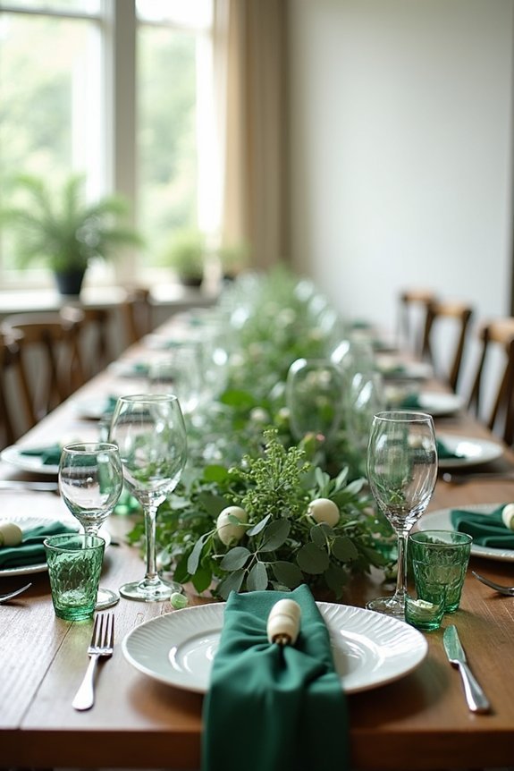 emerald shades for weddings