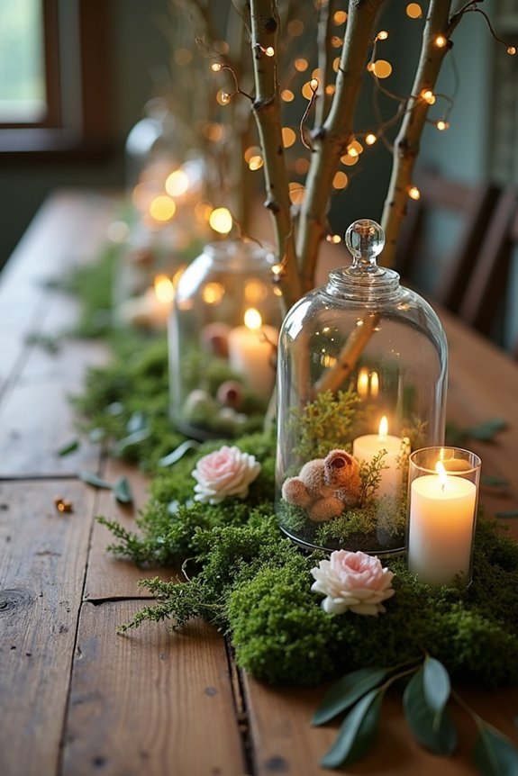 enchanted woodland reception decor