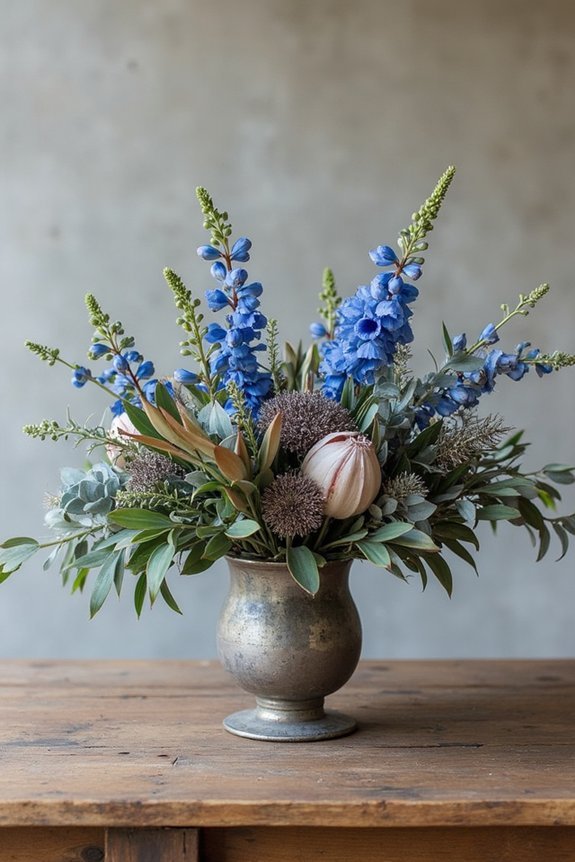 essential floral accents industrial wedding