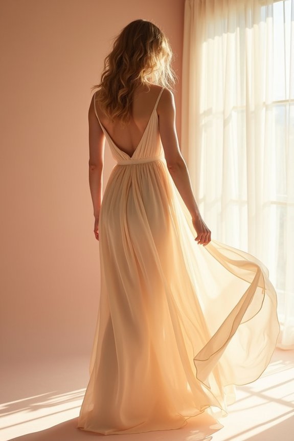ethereal chiffon and silk