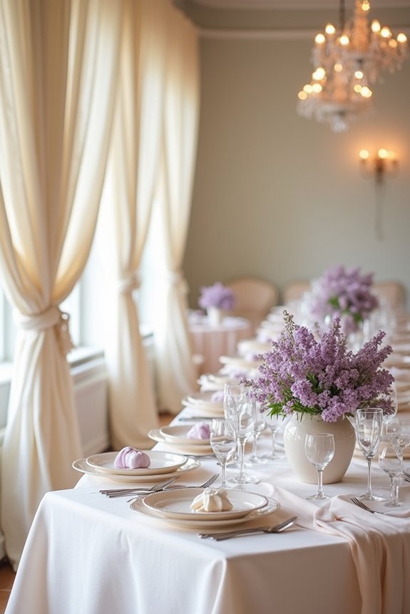 ethereal lavender cream elegance