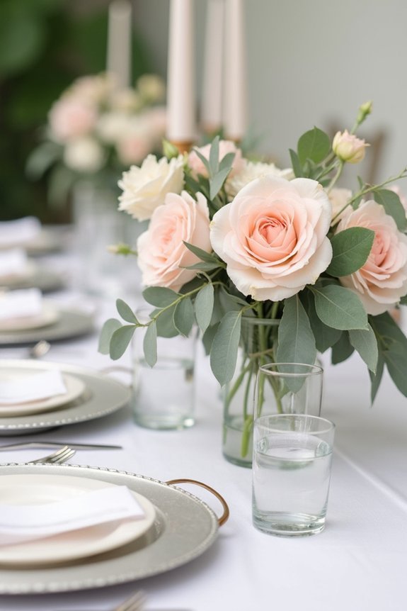 eucalyptus and blush elegance