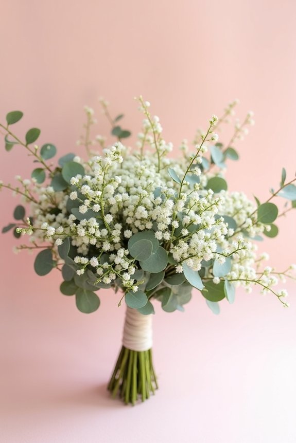 eucalyptus and fern bouquet