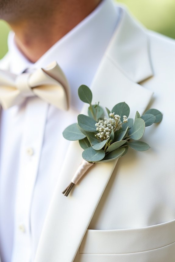 eucalyptus boutonniere styling tips