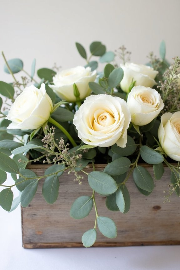 eucalyptus enhances budget friendly arrangements