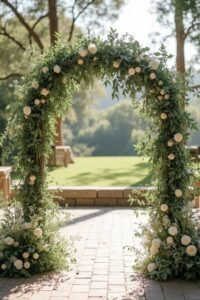 eucalyptus themed wedding arch inspirations