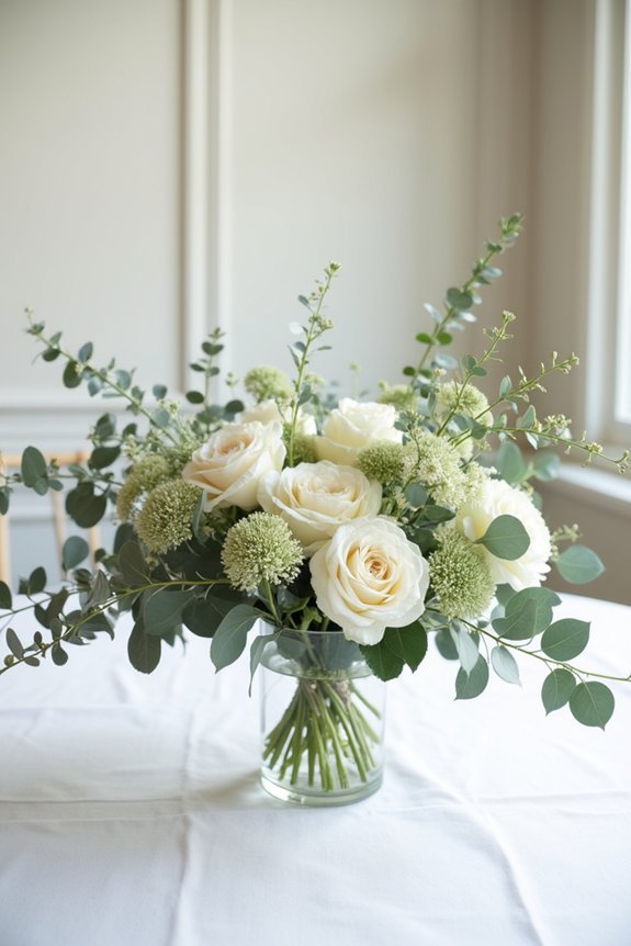 eucalyptus wedding flower inspiration