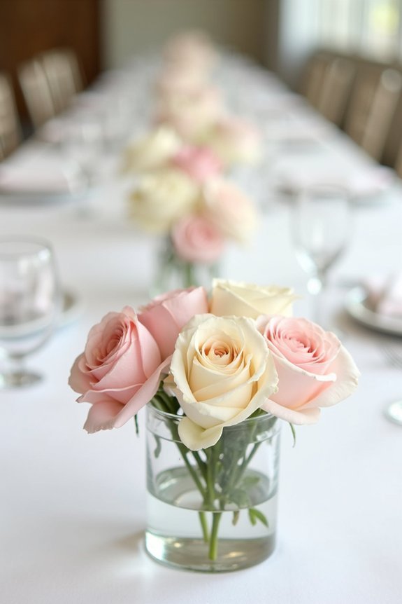 eye level rose arrangements