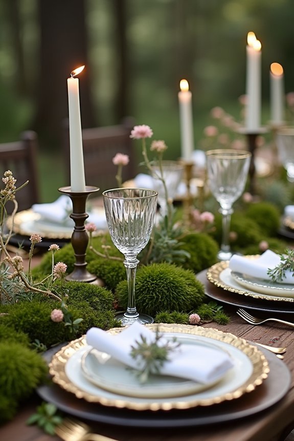 fairytale inspired table decor