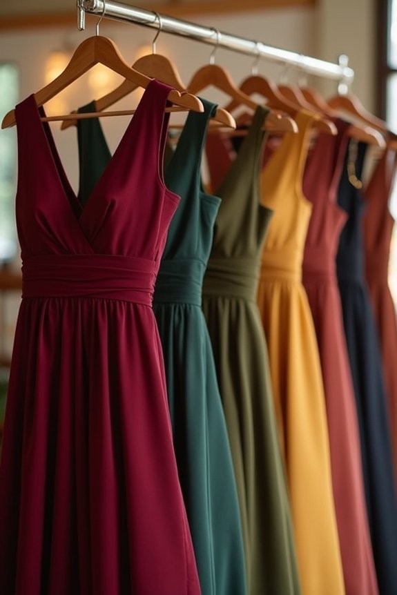 fall bridesmaid dress options