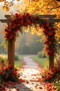 fall wedding arch designs