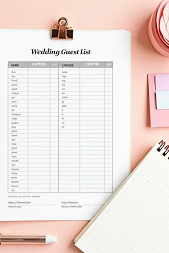 finalize wedding guest list