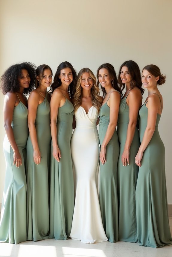 flattering bridesmaid dress silhouettes