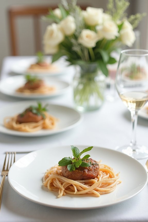 flawless three course meal planning