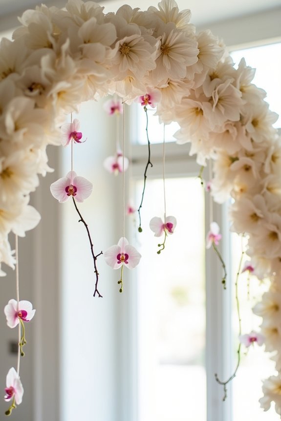 floating orchids create romance