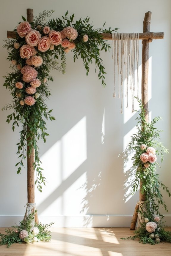 floral and rustic elegance