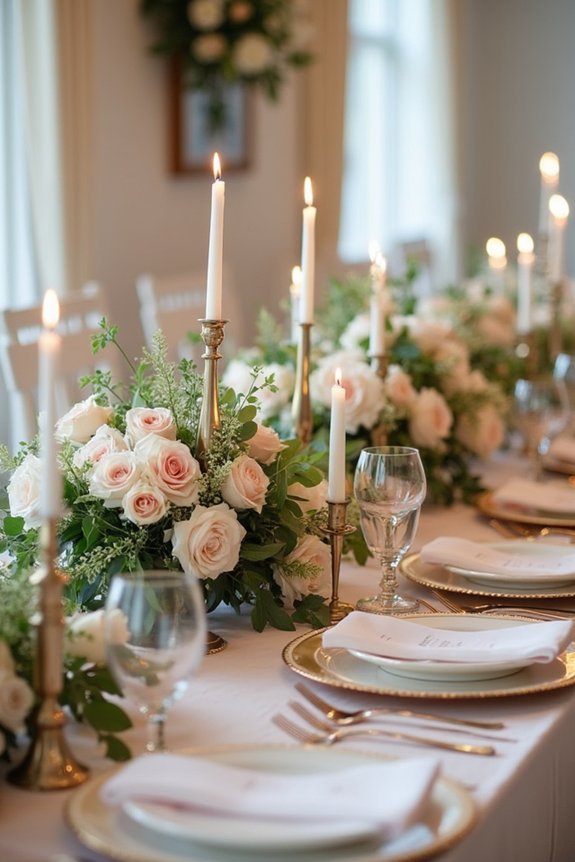 floral candlelight tablescape elegance
