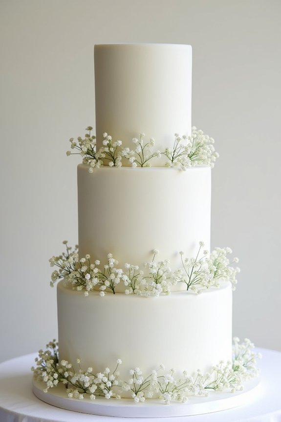 floral collar for cakes