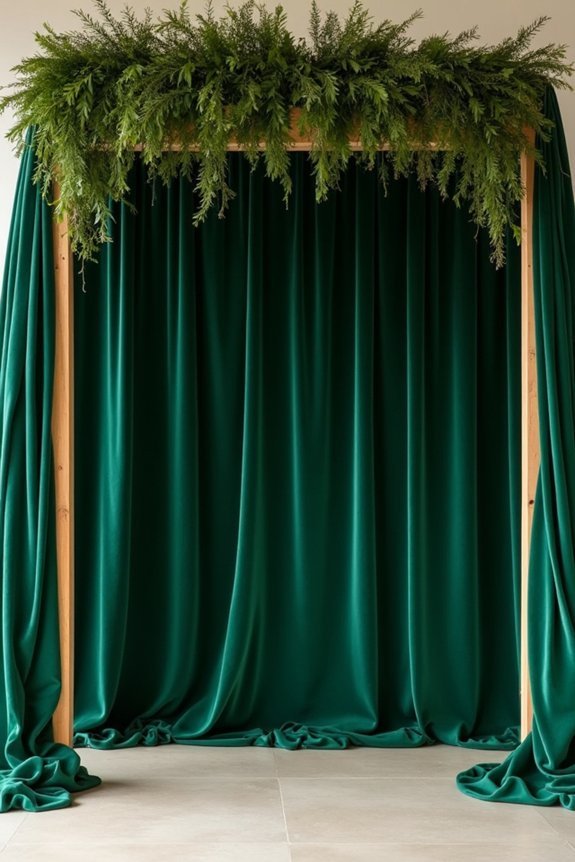 forest green backdrop ideas