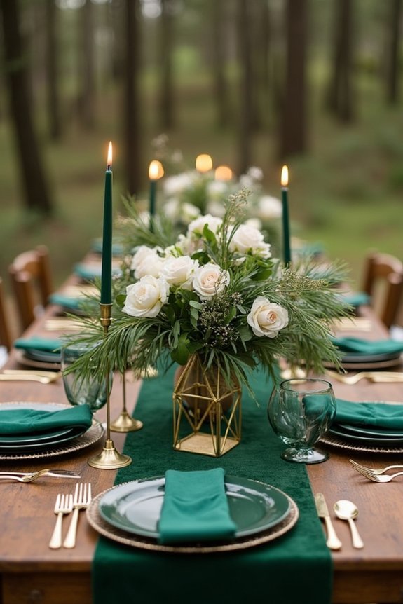 forest green reception design
