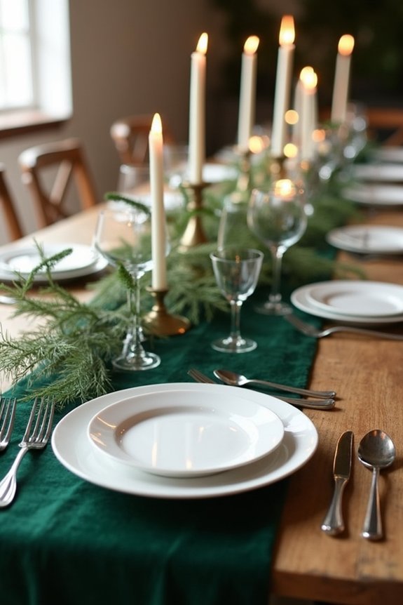 forest green wedding elegance