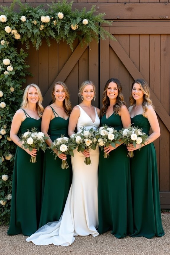 forest green wedding elegance