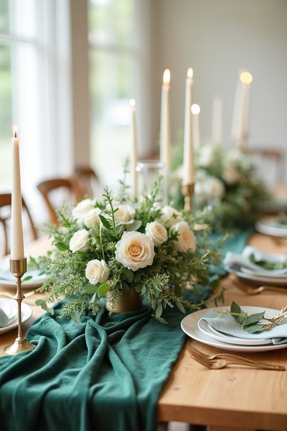 forest green wedding inspiration
