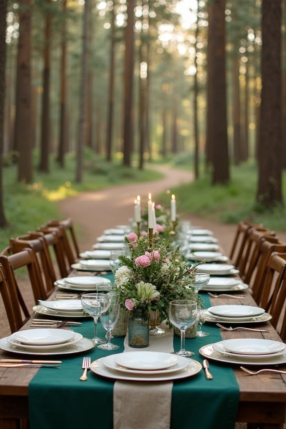 forest green wedding inspiration